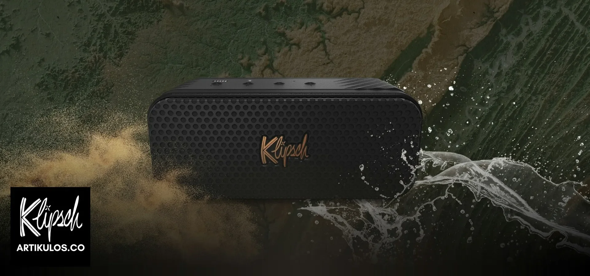 Parlante Klipsch resistente al agua y polvo disponible en ARTIKULOS.CO