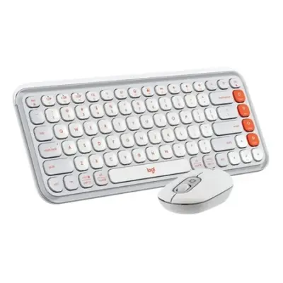 Logitech Pop Icon Combo Blanco Naranja en ARTIKULOS Foto 1